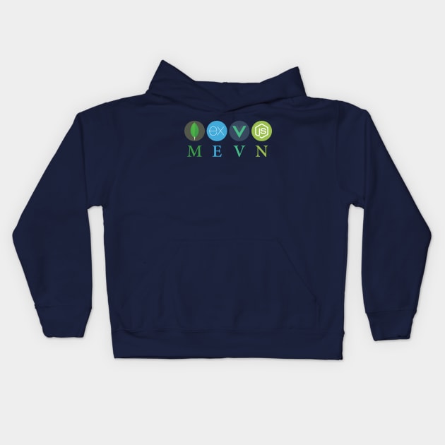 MEVN Stack Kids Hoodie by codewearIO